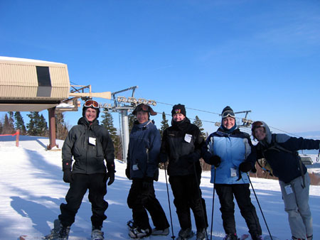 Boarding and skiing at Mt. St. Anne