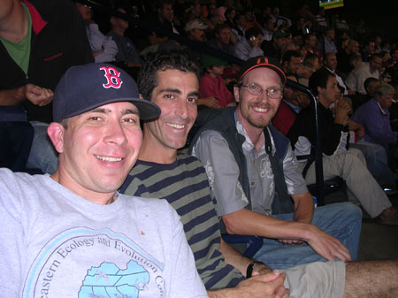 Jeremy, Sal Genovese, and Matt Bracken at Fenway