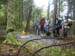 Group shot on the trail to Ship Harbor (ME)