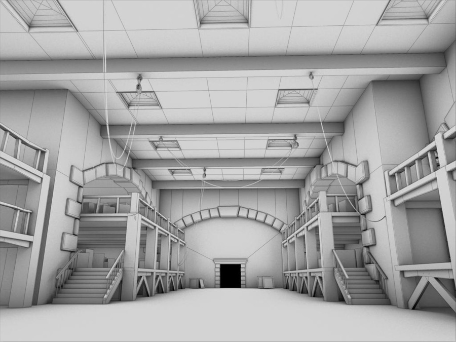 warehouse wireframe